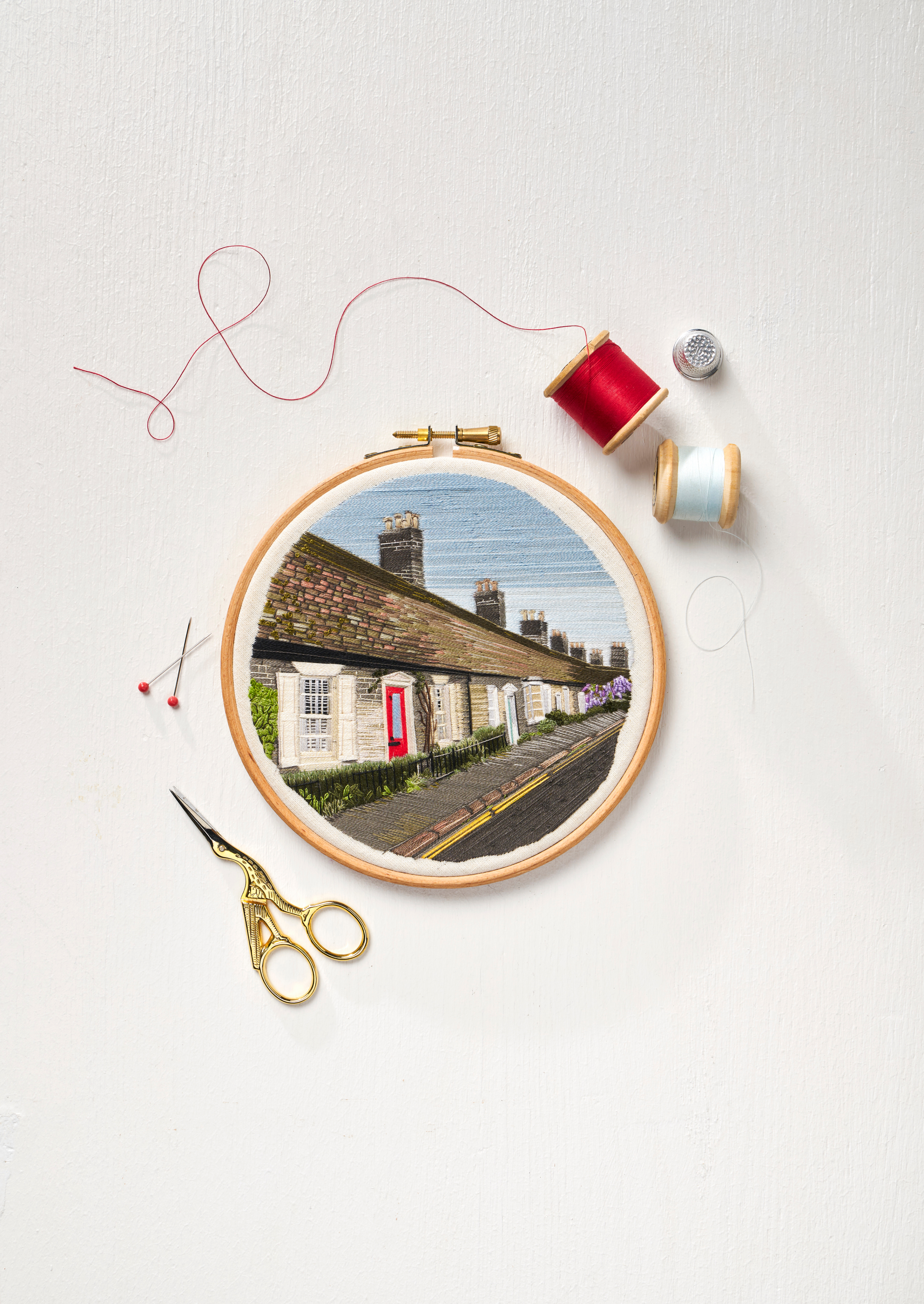 Graphic depicting a color palette of Stone Brown, Dark Navy, Beige, and Cream White along with corresponding hex color codes.