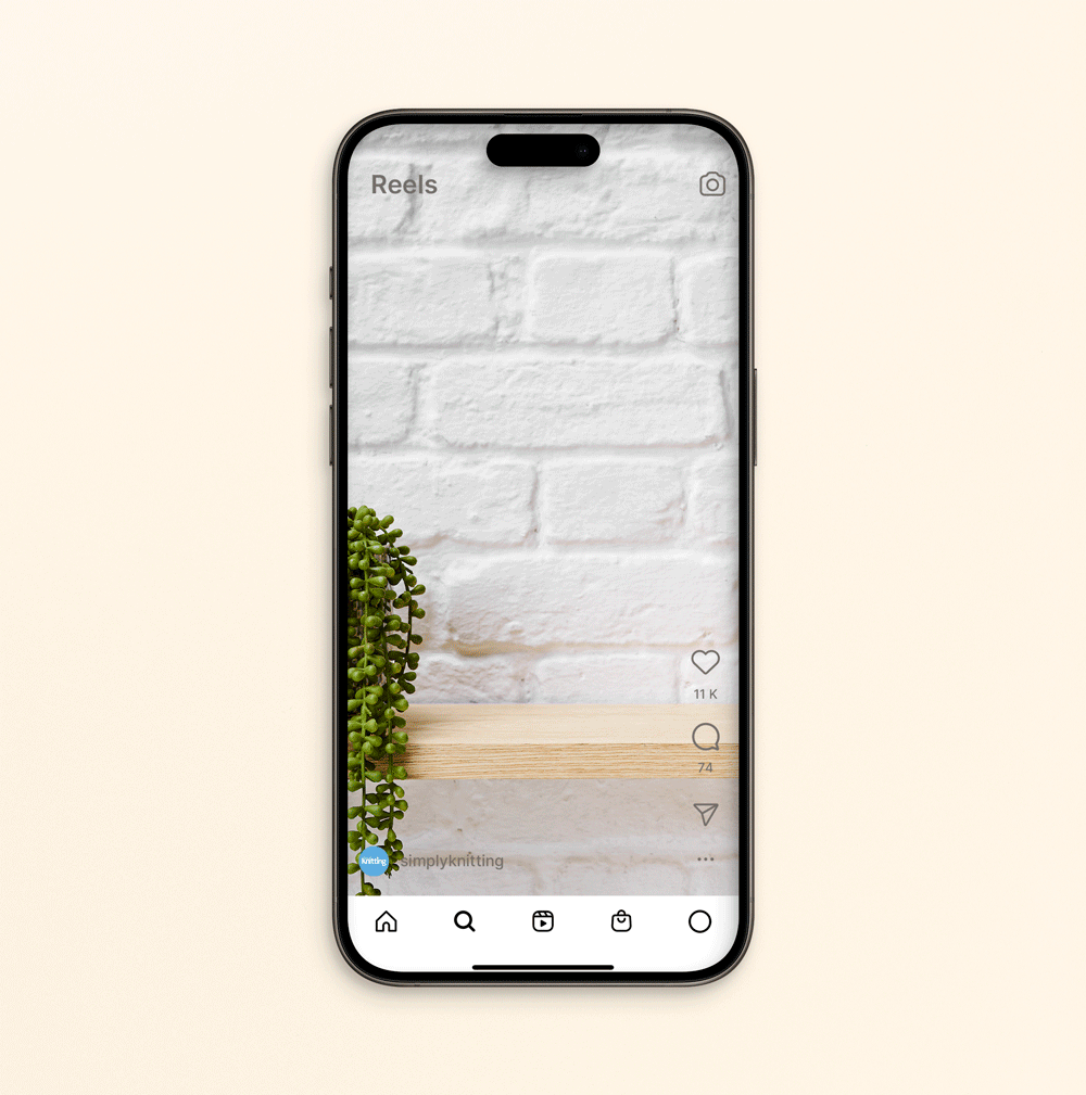 Graphic depicting a hexagonal cropped photo of an interior room design with grid lines along its borders.