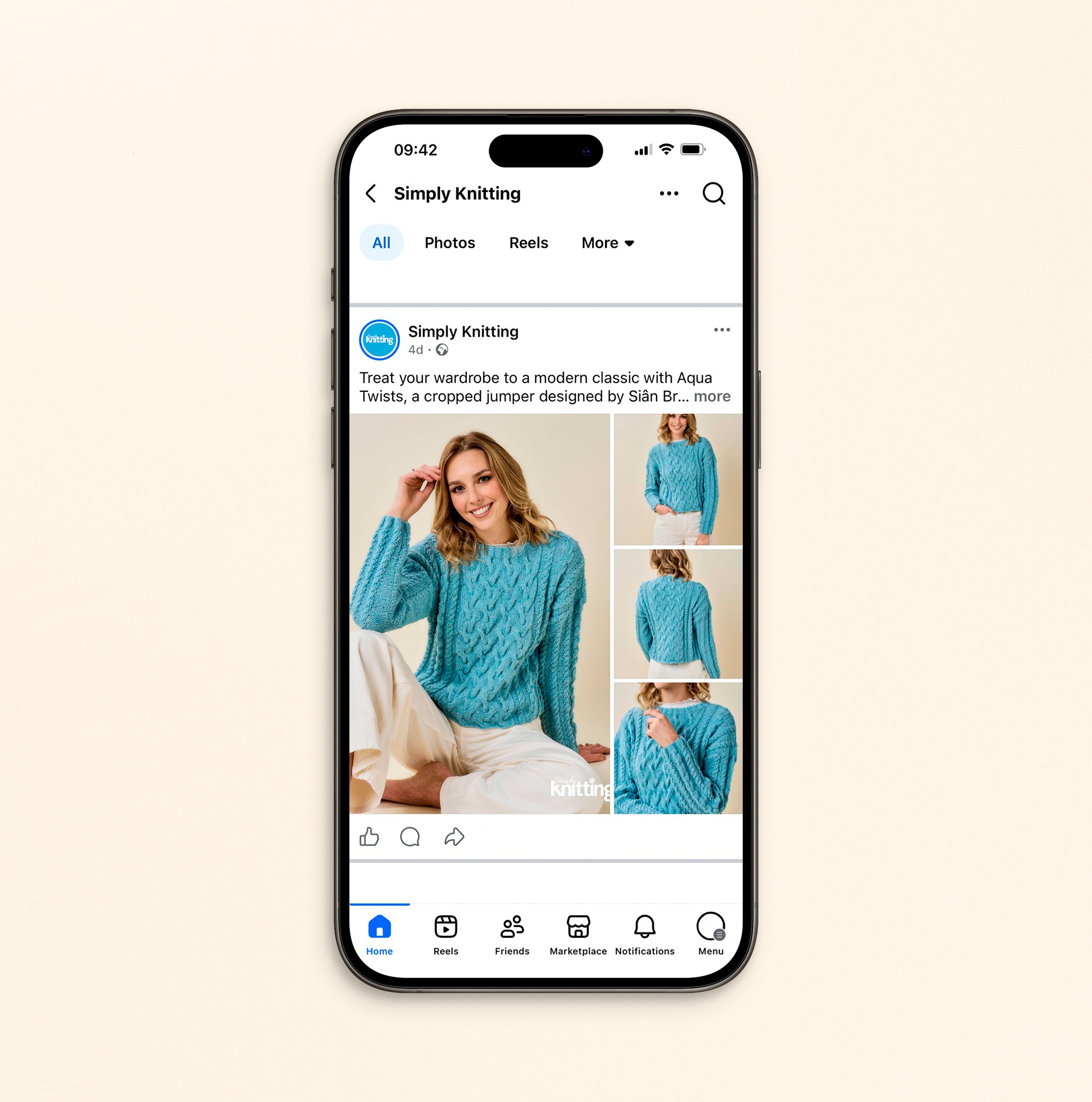 Graphic depicting a hexagonal cropped photo of an interior room design with grid lines along its borders.